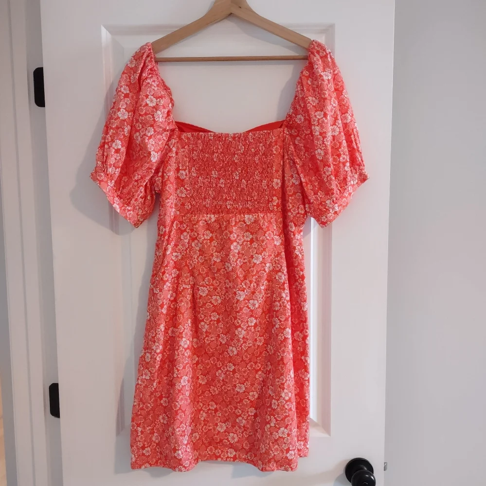 Anthropologie Forever That Girl Puff Sleeve Floral Print Mini Dress - Picture 11 of 14